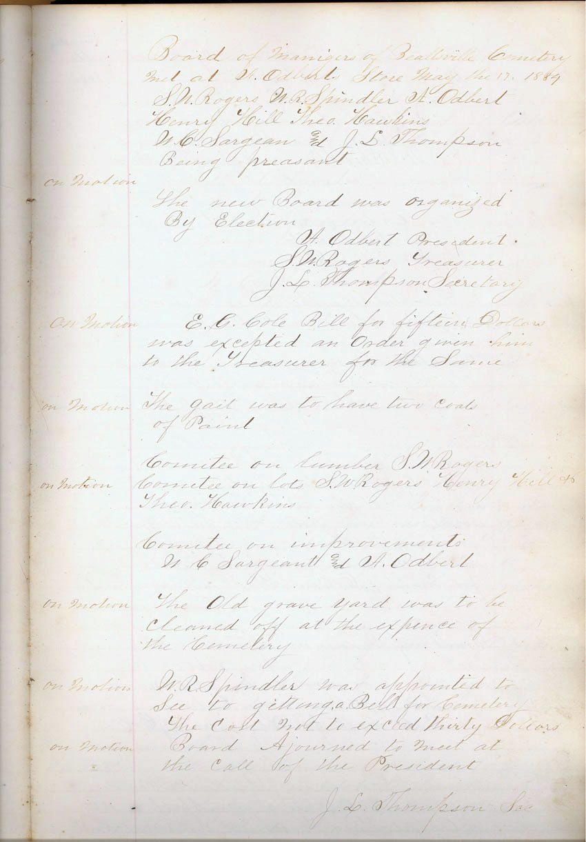 minute book